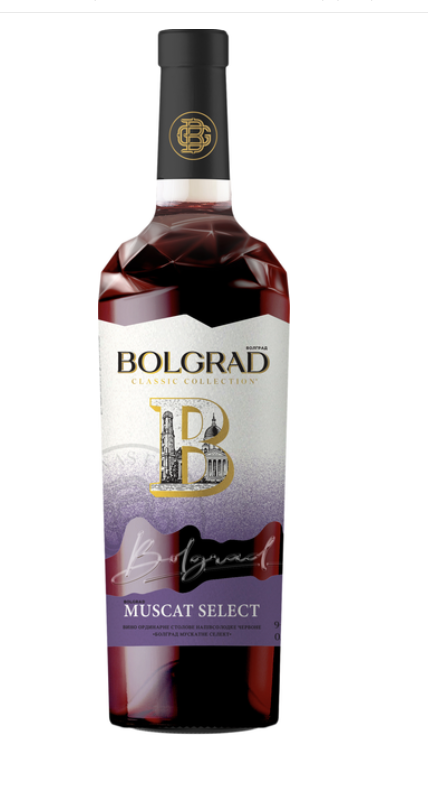 Вино ТМ Bolgrad н/сол черв Мускатне Селект 13% 0,75л Mon Blan